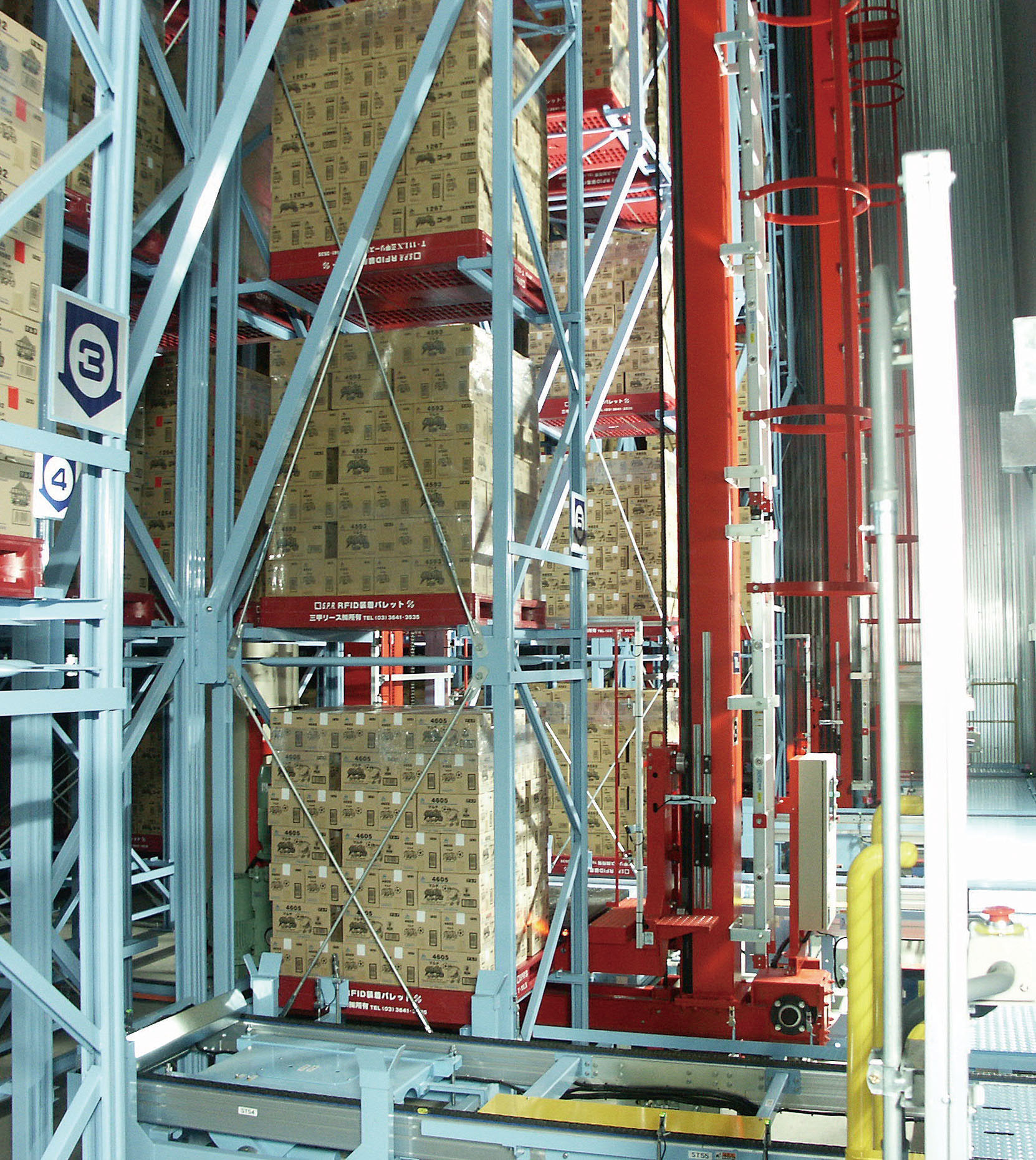 冷凍・冷蔵の自動倉庫の導入事例