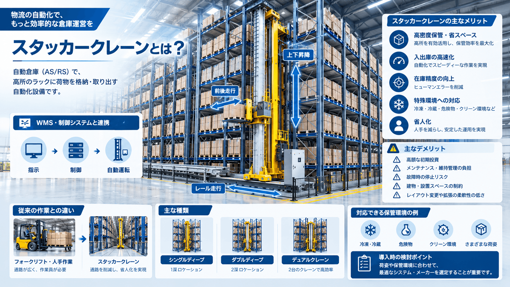 スタッカークレーンとは？の説明